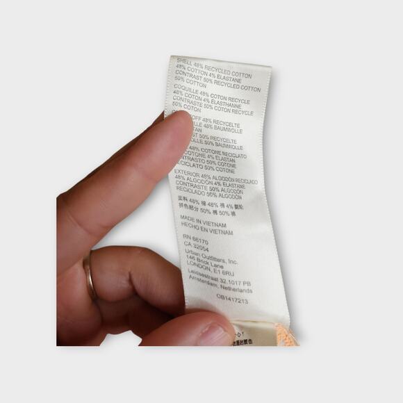 Free People We The Free Care Delicious Peach Smocked Yoke Tee Women's Medium - Picture 7 of 8